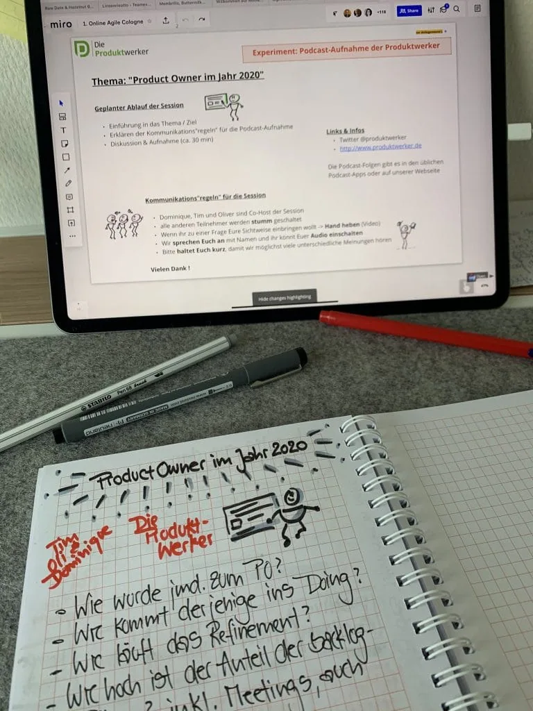 Mitschrift der Podcast Session (von Dagmar Bott)