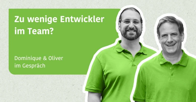 Blogpost Zu wenige Entwickler im Team