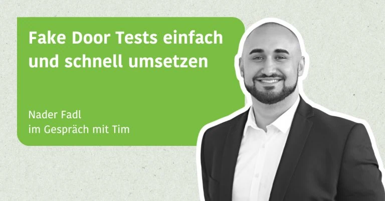 Fake Door Tests einfach und schnell umsetzen - Nader Fadl