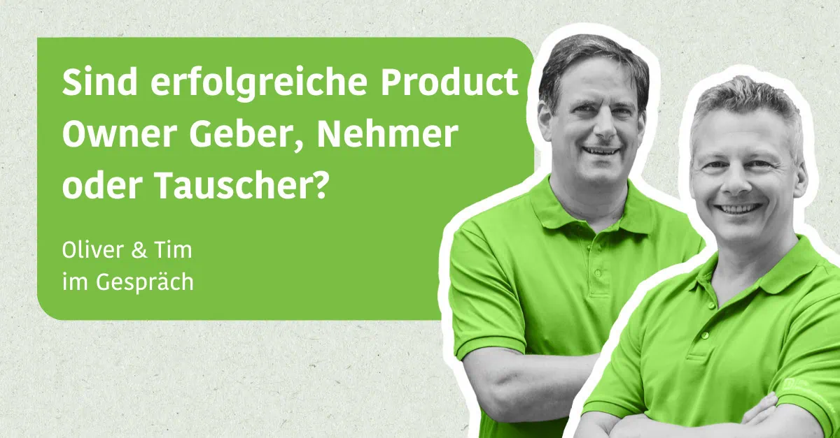 Geber, Nehmer oder Tauscher - was ist als PO am Besten?