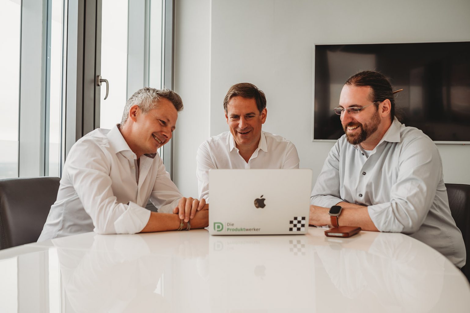 Die Produktwerker: Tim Klein, Oliver Winter, Dominique Winter